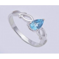 Peridot Gemstone With 925 Sterling Silver Ring, Pear Shape, RI-0099